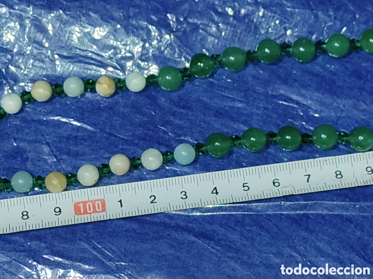 Joyeria: Collar de jadeita y amazonita natural. *V* - Foto 7