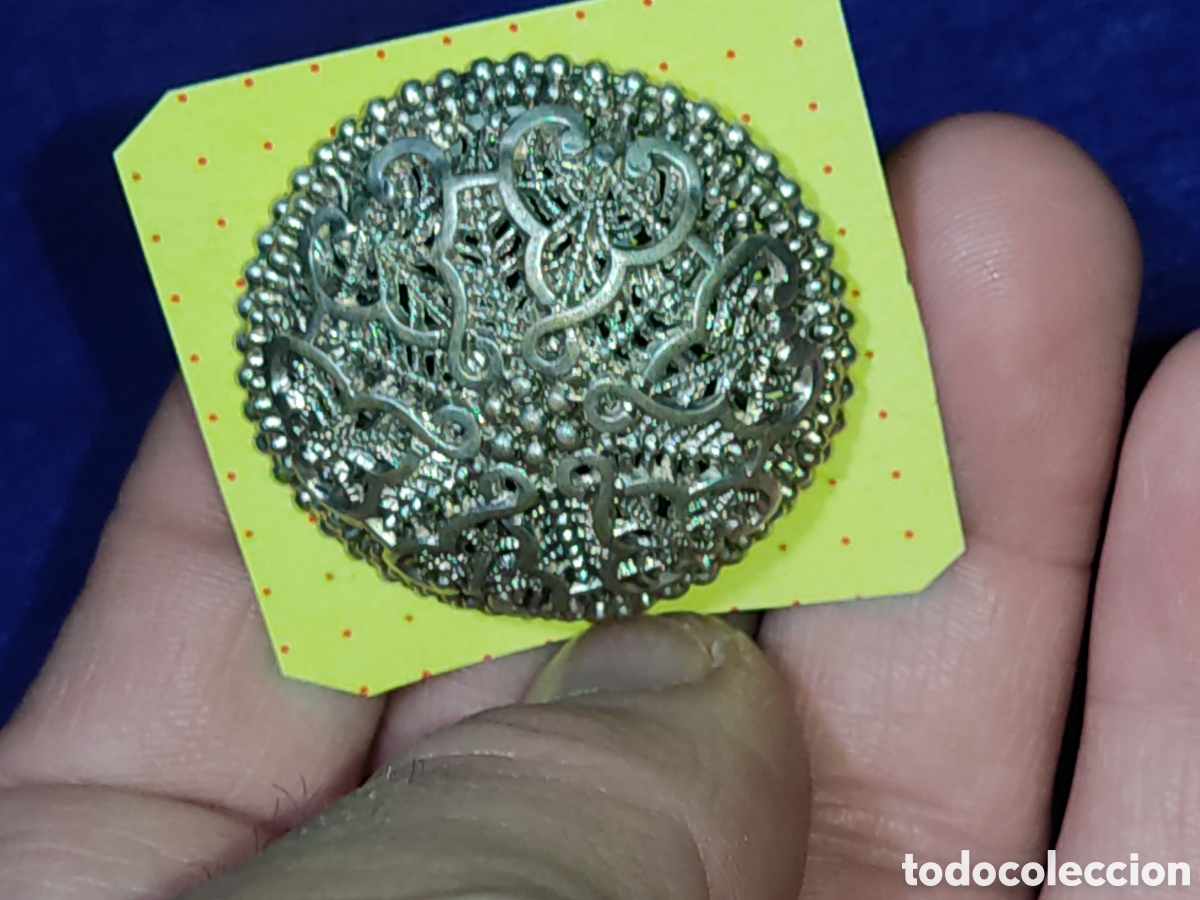 Joyeria: Antiguo broche filigrana. - Foto 2