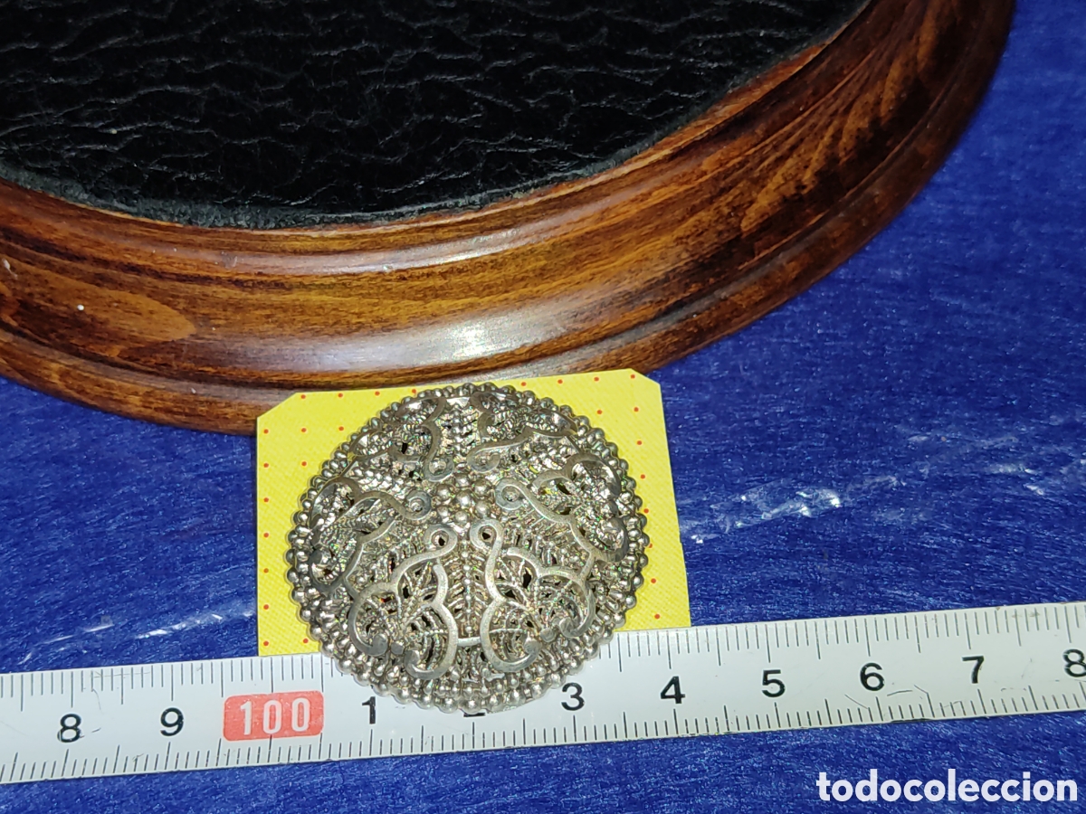 Joyeria: Antiguo broche filigrana. - Foto 3