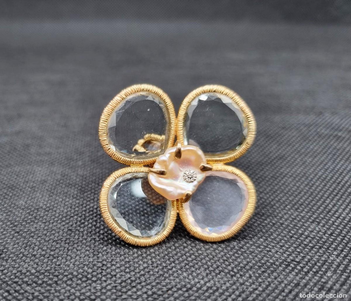 Joyeria: Anillo de oro con perla &rdquo;Flor&rdquo; - Foto 3