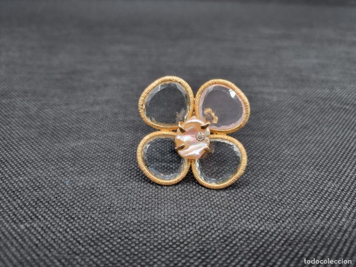 Joyeria: Anillo de oro con perla &rdquo;Flor&rdquo; - Foto 9