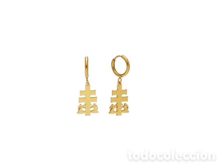 Joyeria: Pendientes aro Cruz de Caravaca - Foto 1