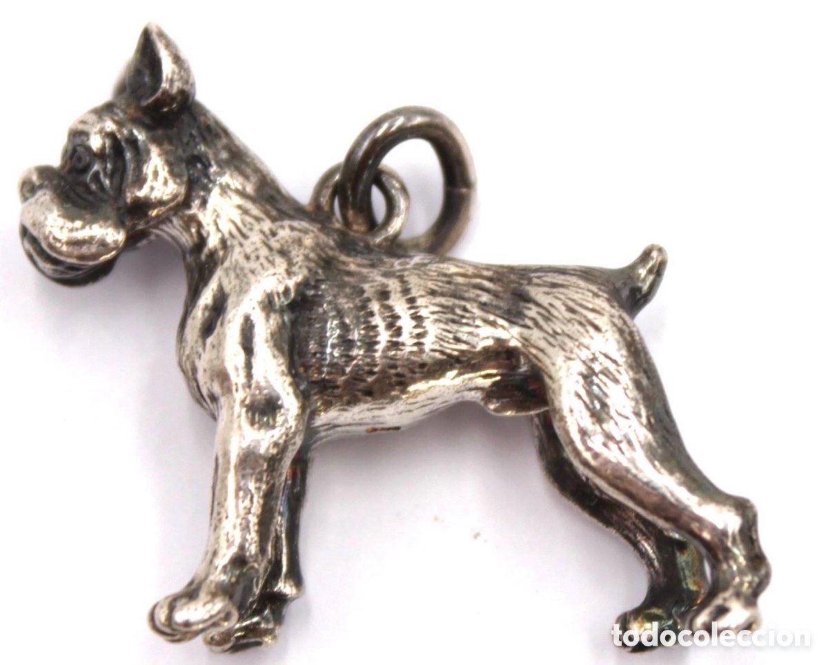 Joyeria: Perro colgante Boxer de plata 925. - Foto 2