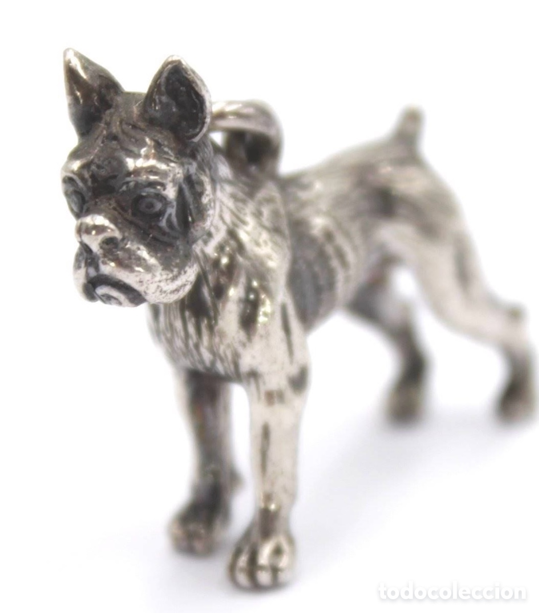 Joyeria: Perro colgante Boxer de plata 925. - Foto 3