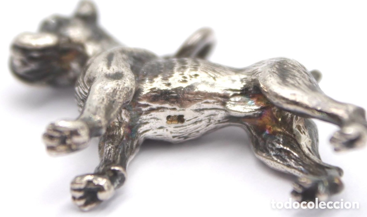 Joyeria: Perro colgante Boxer de plata 925. - Foto 4
