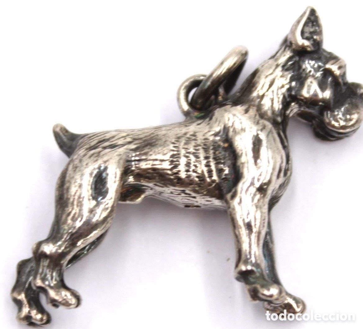 Joyeria: Perro colgante Boxer de plata 925. - Foto 1