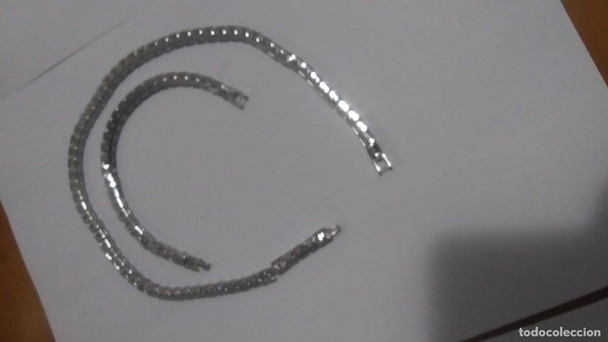 Joyeria: Conjunto collar y pulsera laminado platino - Foto 2