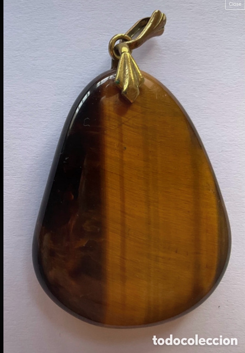 Joyeria: Colgante de ojo de tigre - Foto 1