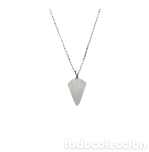 Joyeria: Collar p&eacute;ndulo cuarzo rosa natural - Foto 1