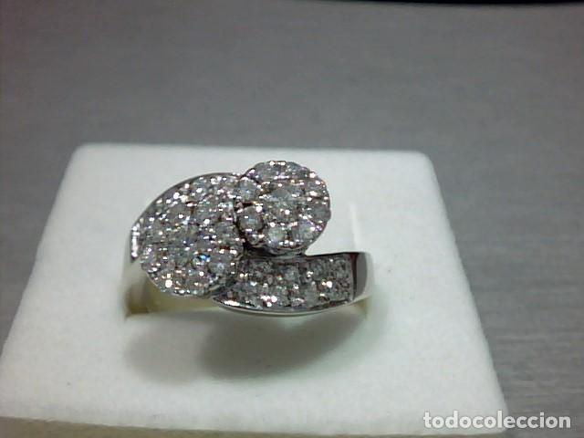 Joyeria: anillo oro blanco 18 kts y diamantes - Foto 1
