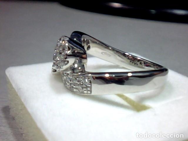Joyeria: anillo oro blanco 18 kts y diamantes - Foto 7
