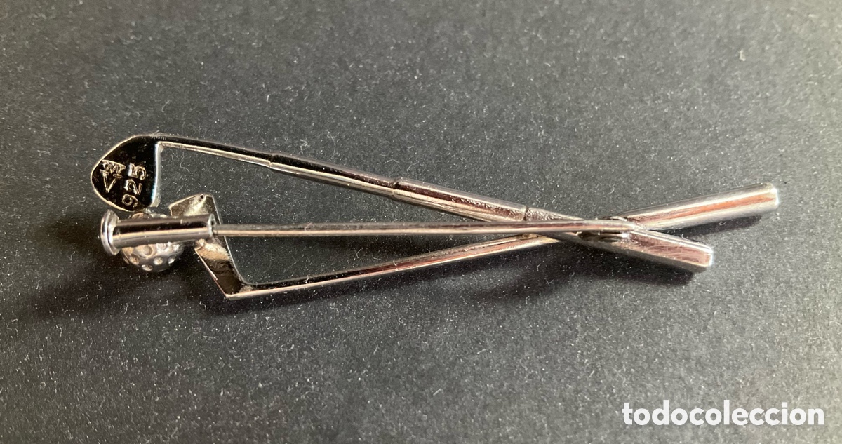 Joyeria: Plata 925 broche de palos de golf - Foto 2