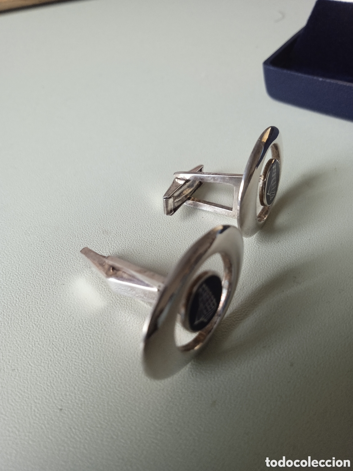 Joyeria: Antiguos gemelos de plata de ley - Foto 3