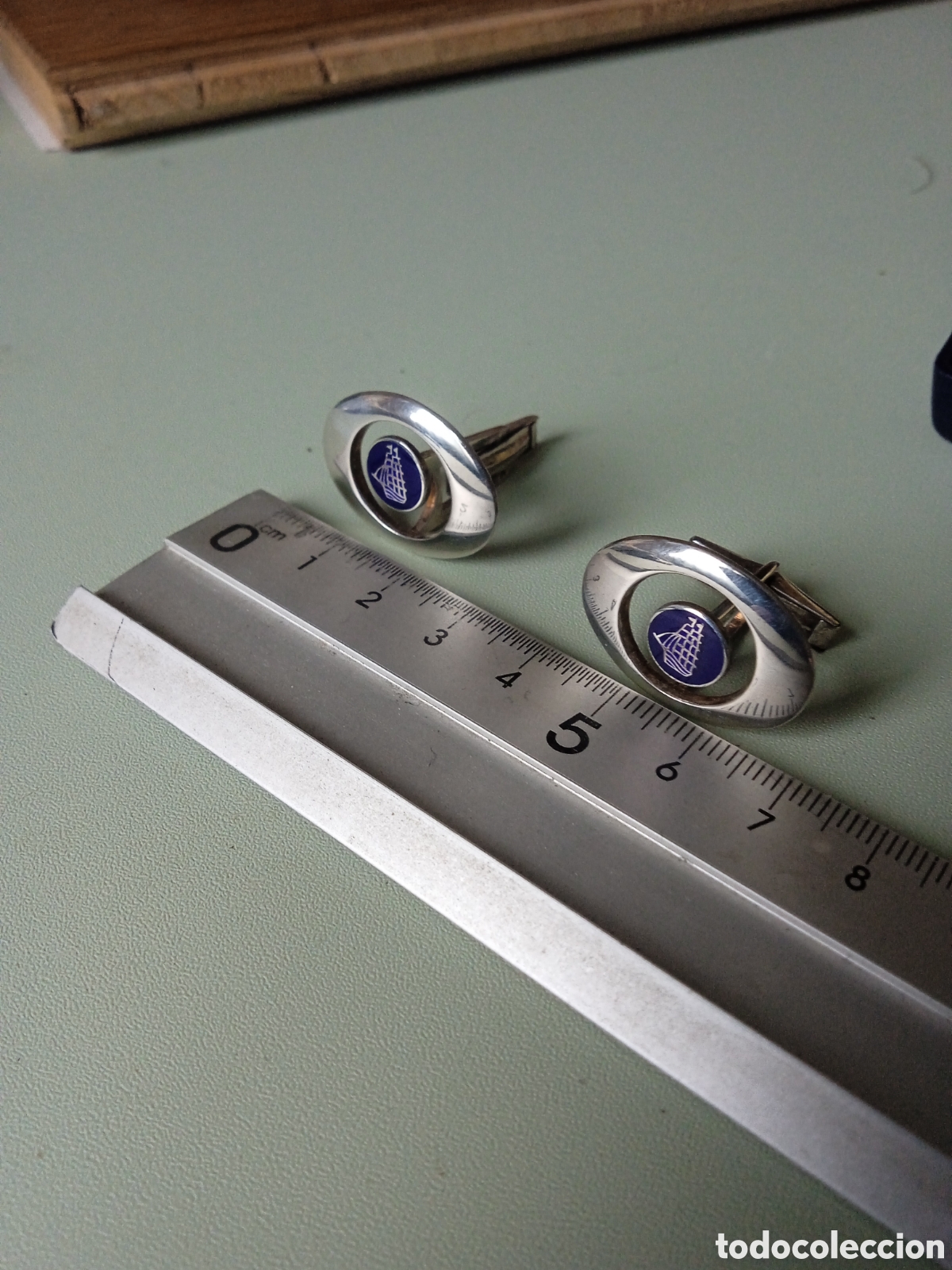 Joyeria: Antiguos gemelos de plata de ley - Foto 5