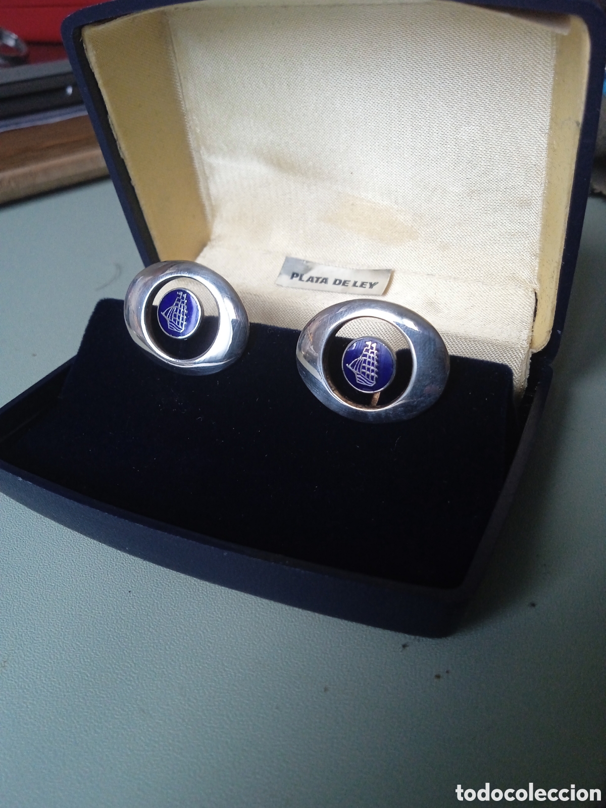 Joyeria: Antiguos gemelos de plata de ley - Foto 6