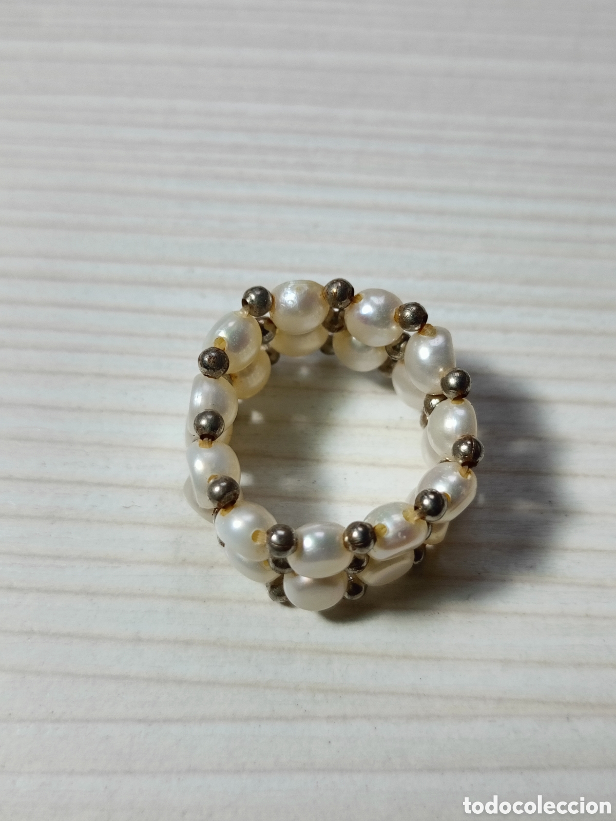 Joyeria: Anillo perlado el&aacute;stico - Foto 3