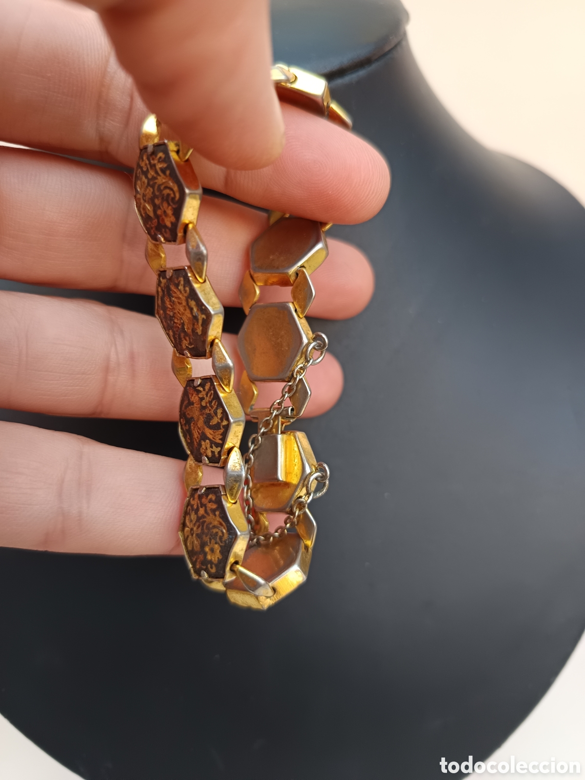 Joyeria: Pulsera de Toledo damasquinada en oro - Foto 5