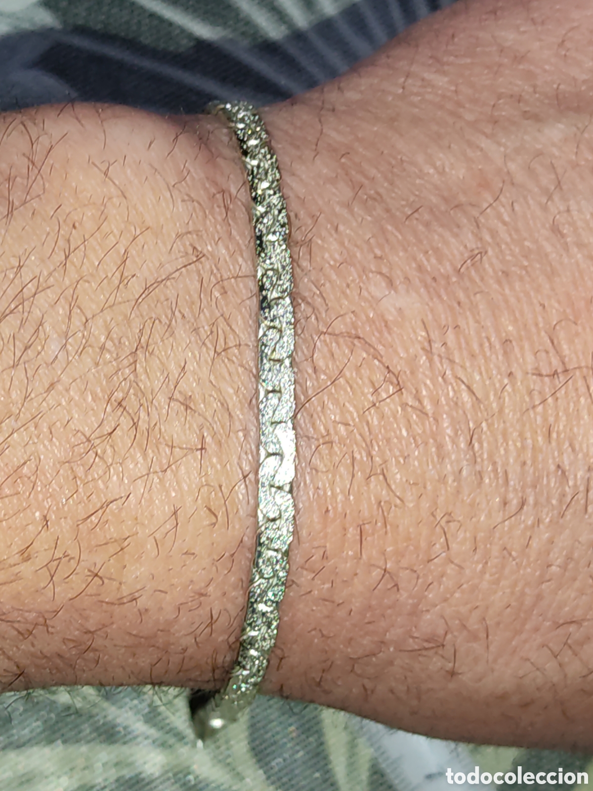 Joyeria: Pulsera plateada engastada.Vintage. - Foto 5
