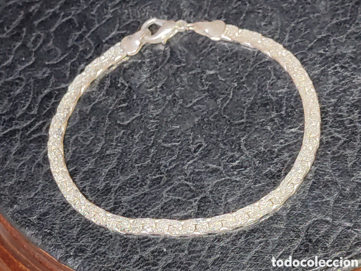 Joyeria: Pulsera plateada engastada.Vintage. - Foto 1