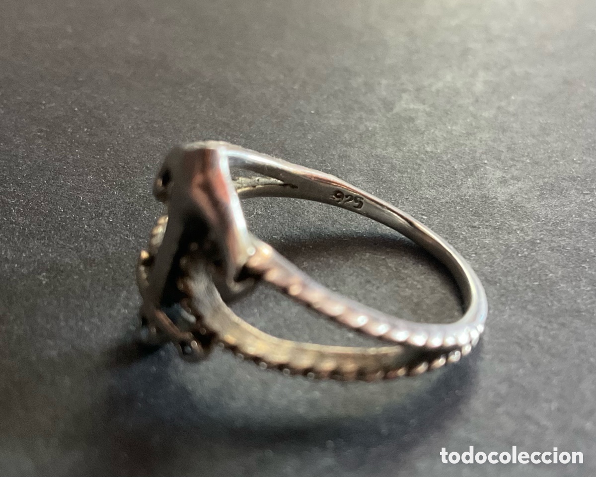 Joyeria: Anillo de anclaje de plata 925. - Foto 3