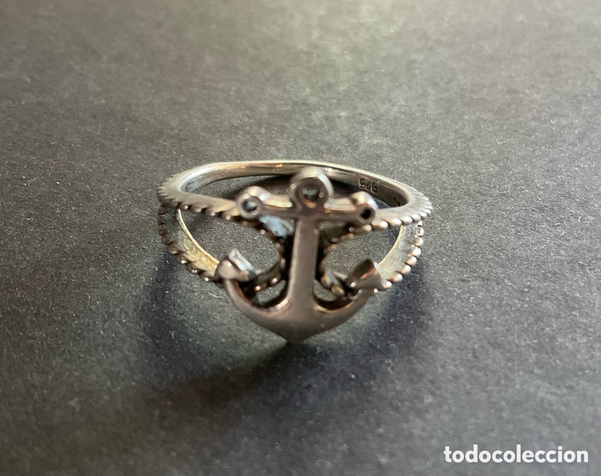 Joyeria: Anillo de anclaje de plata 925. - Foto 4