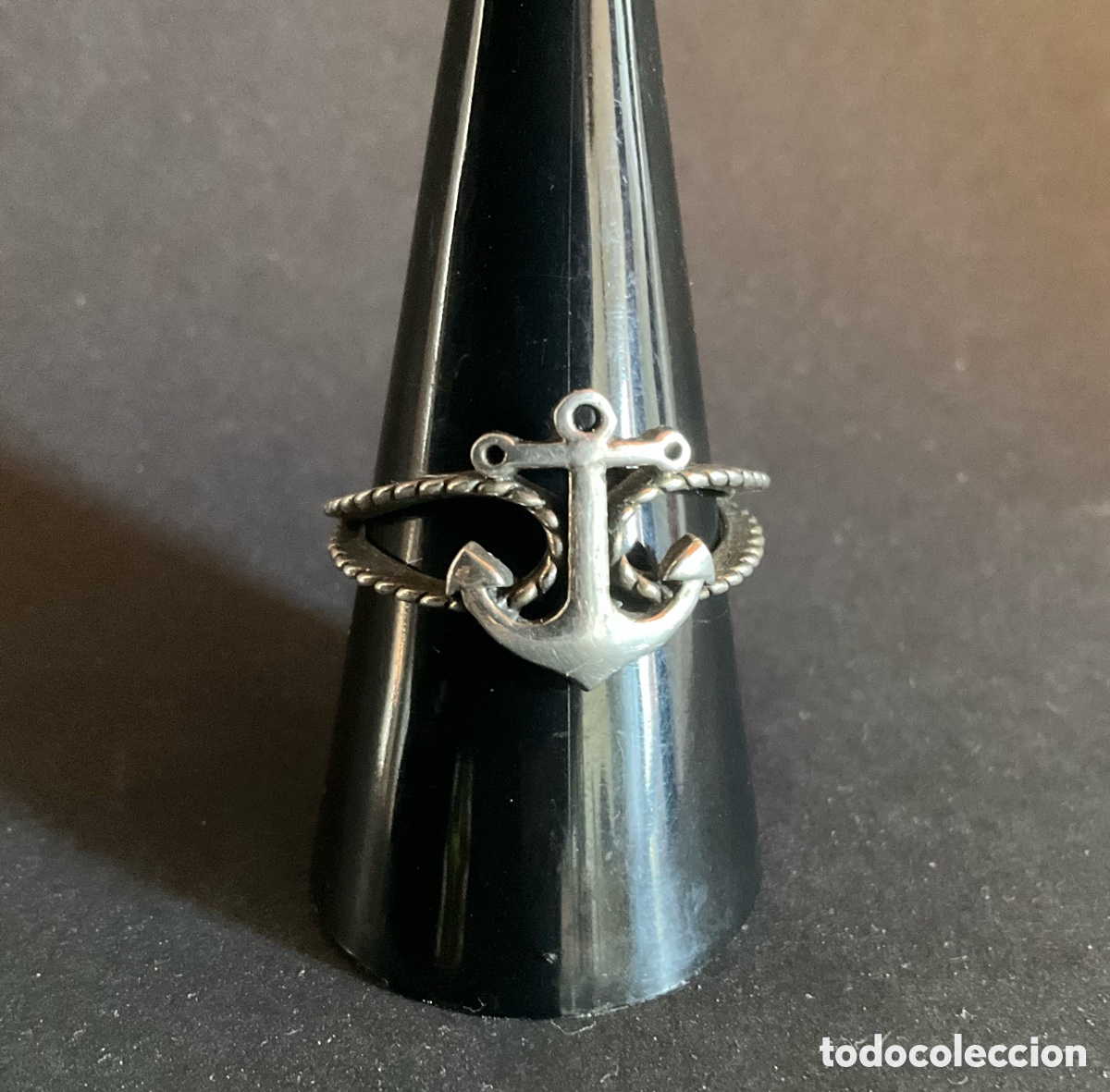 Joyeria: Anillo de anclaje de plata 925. - Foto 1