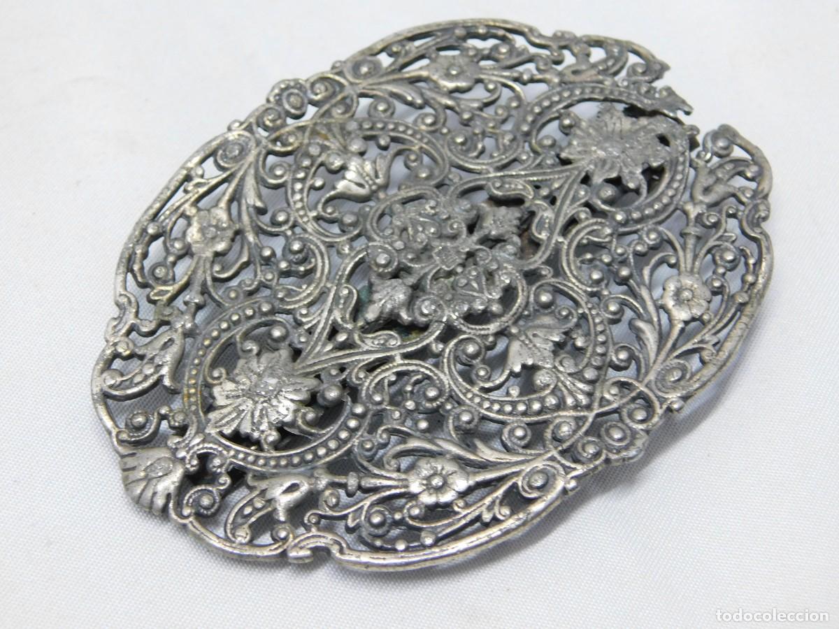 Joyeria: ANTIGUO BROCHE DE PLATA - Foto 2