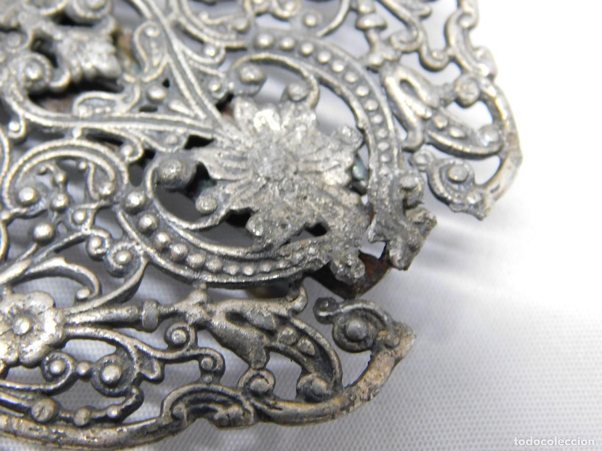 Joyeria: ANTIGUO BROCHE DE PLATA - Foto 4