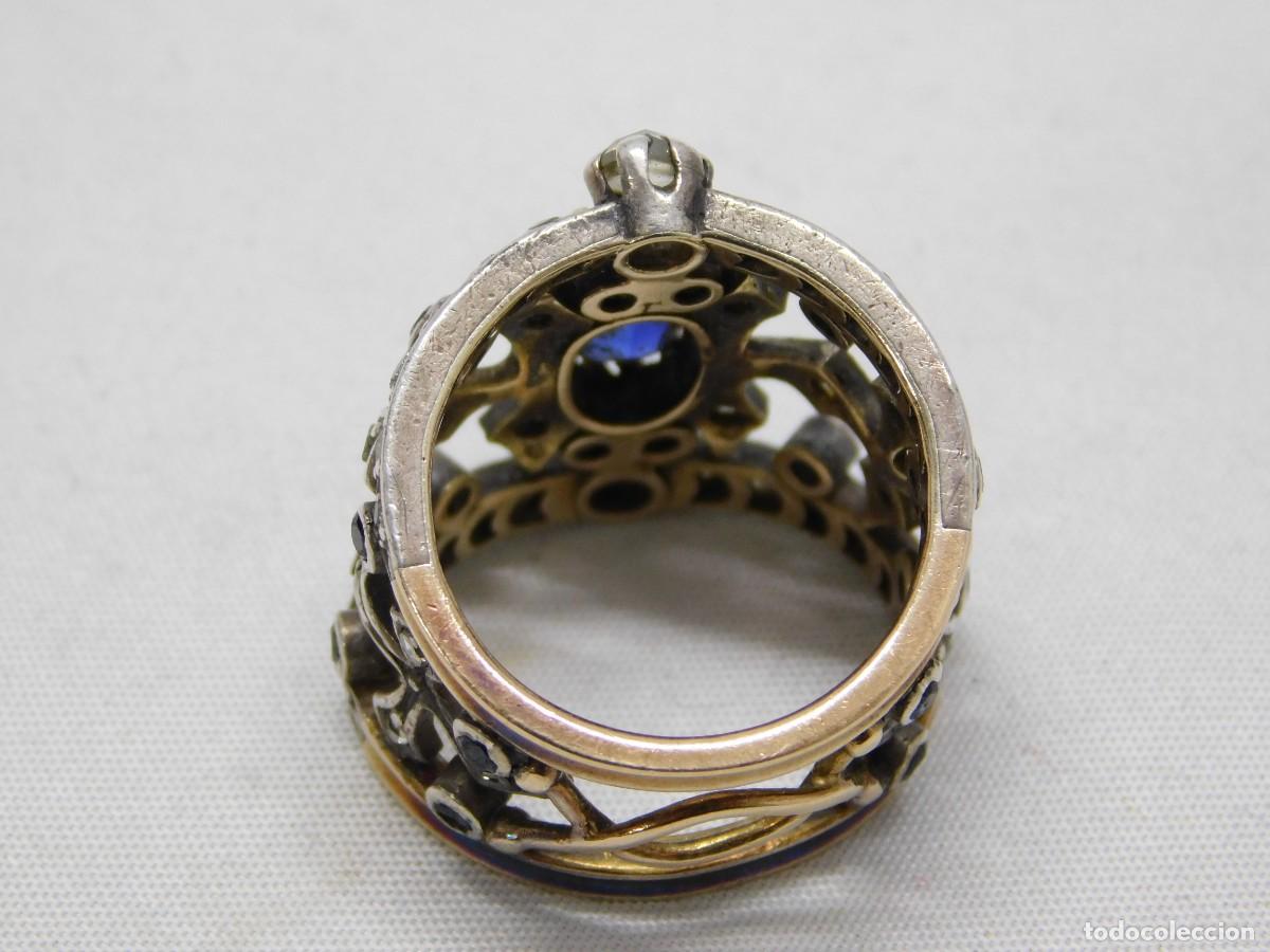 Joyeria: ANILLO DE PLATA Y ORO - DIAMANTES Y ZAFIROS - Foto 11