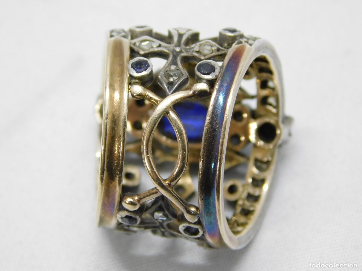 Joyeria: ANILLO DE PLATA Y ORO - DIAMANTES Y ZAFIROS - Foto 15