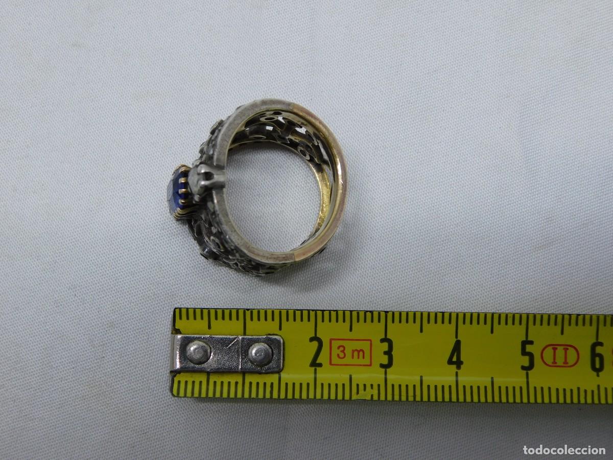 Joyeria: ANILLO DE PLATA Y ORO - DIAMANTES Y ZAFIROS - Foto 18