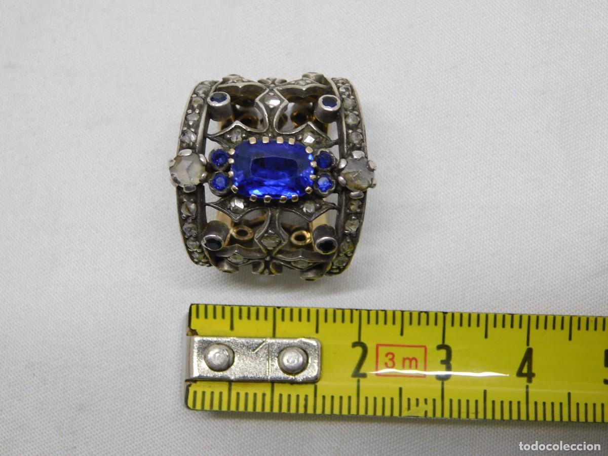 Joyeria: ANILLO DE PLATA Y ORO - DIAMANTES Y ZAFIROS - Foto 19