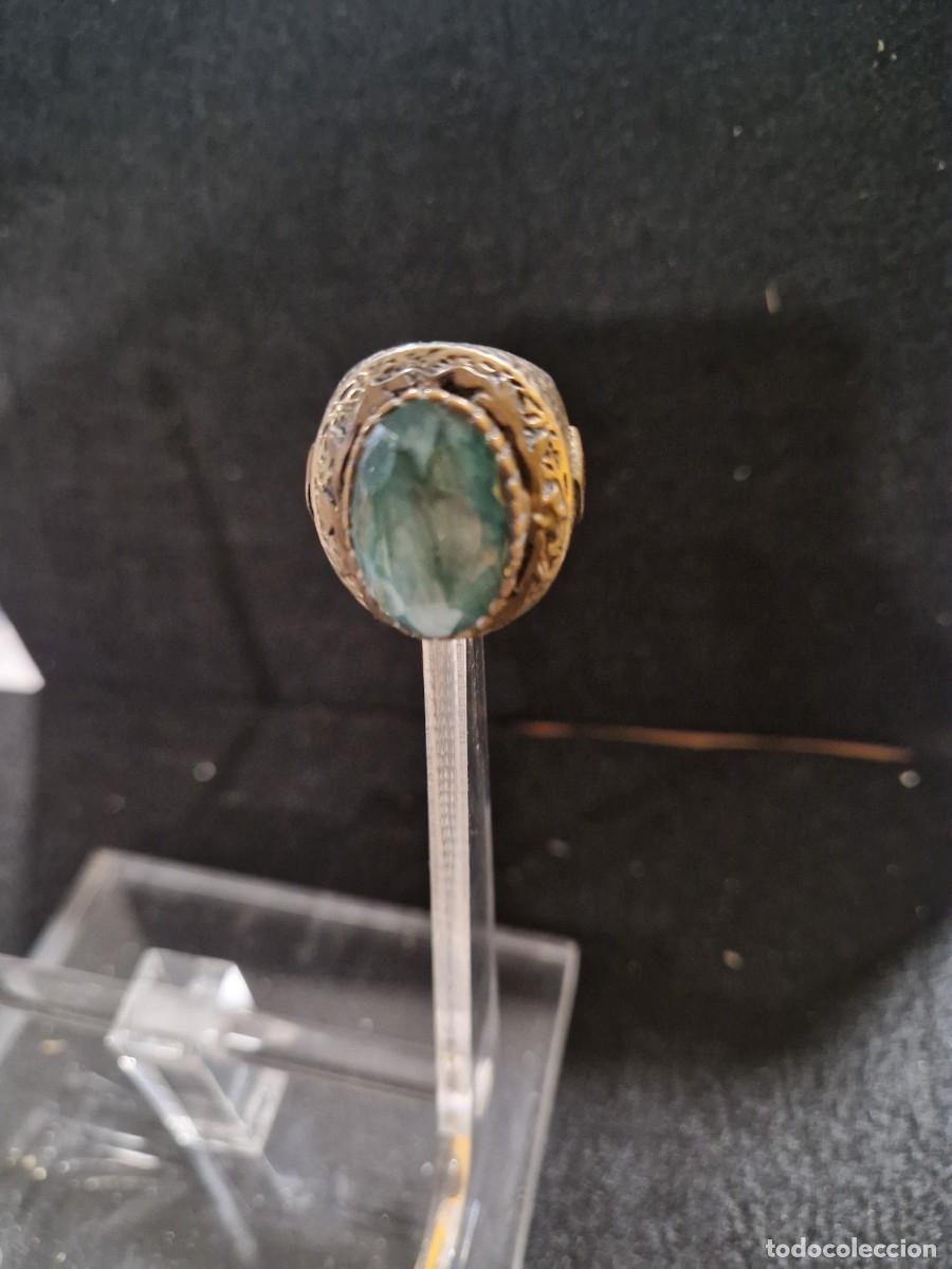 Joyeria: Anillo de plata con piedra preciosa verde. - Foto 5