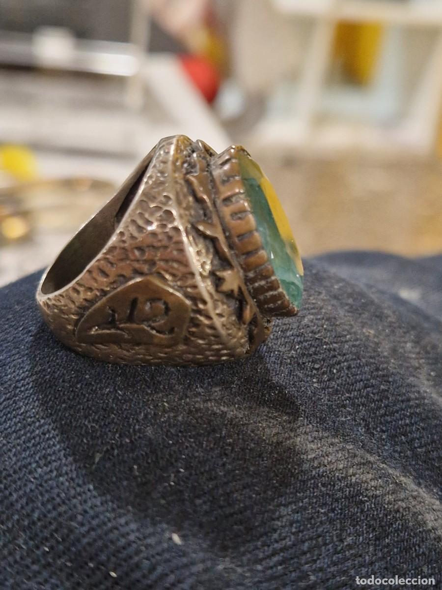 Joyeria: Anillo de plata con piedra preciosa verde. - Foto 10