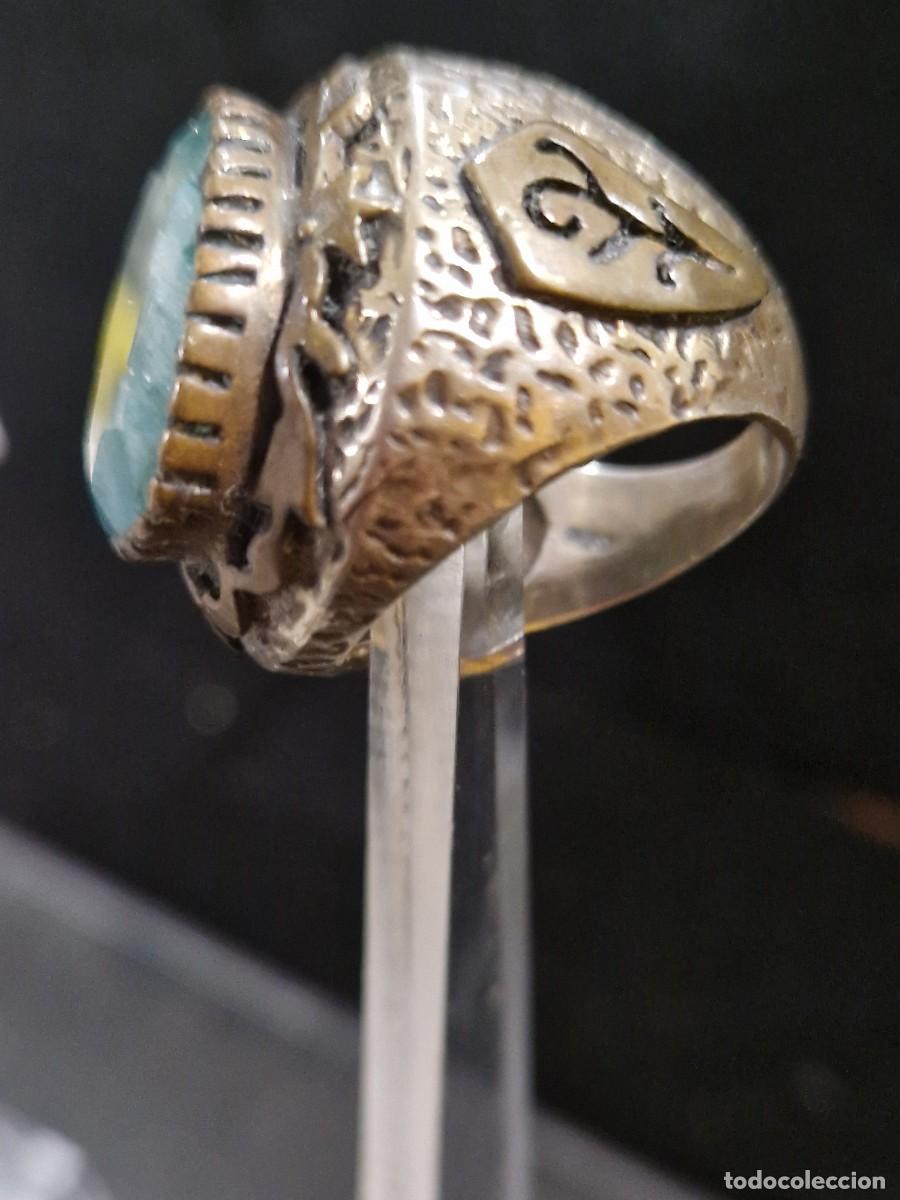 Joyeria: Anillo de plata con piedra preciosa verde. - Foto 14
