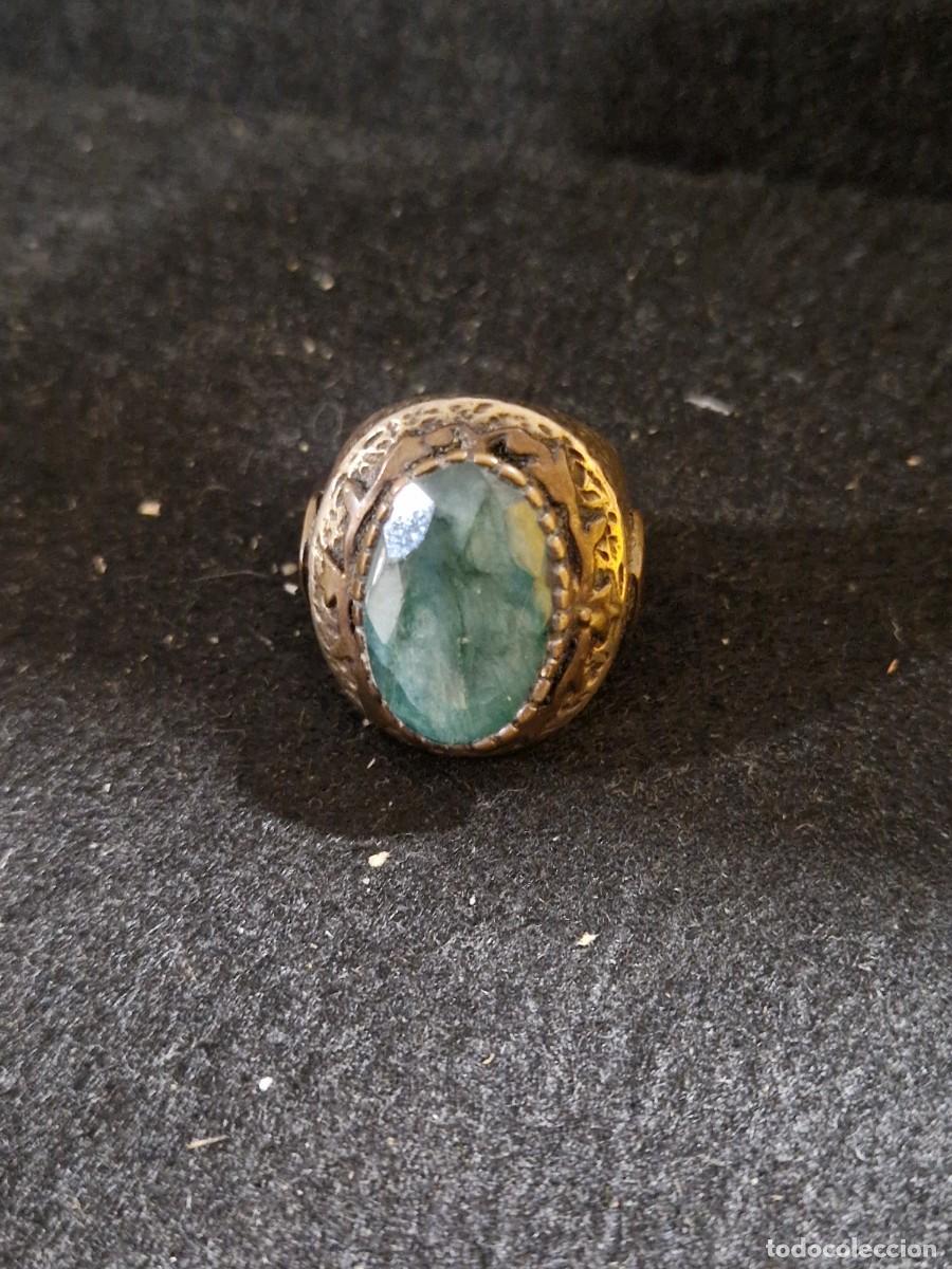 Joyeria: Anillo de plata con piedra preciosa verde. - Foto 15