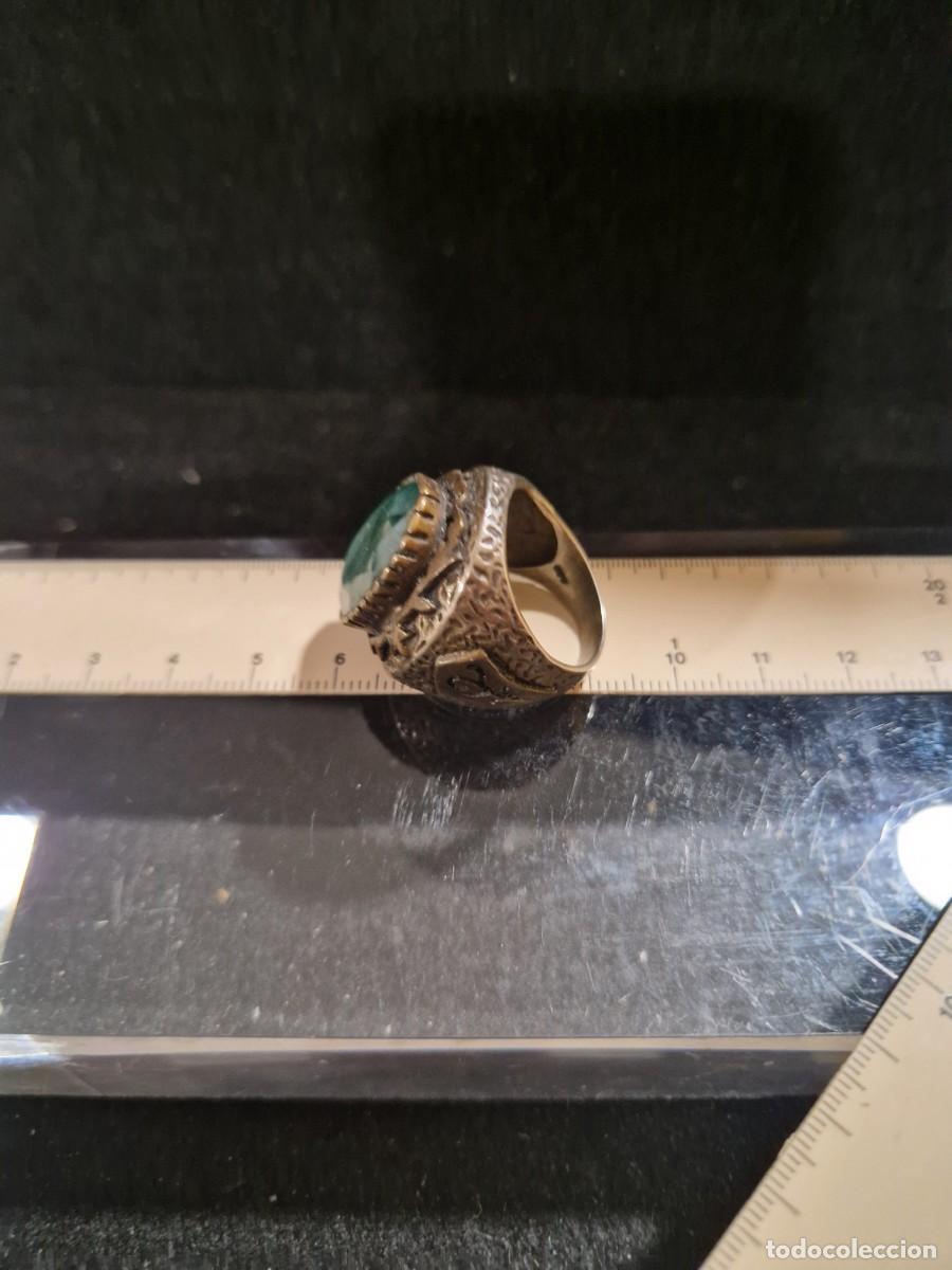 Joyeria: Anillo de plata con piedra preciosa verde. - Foto 16