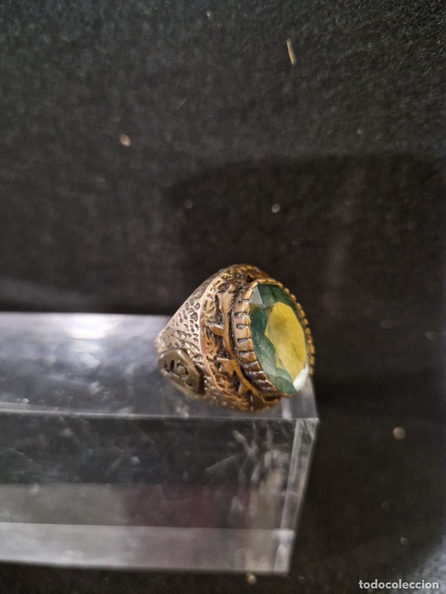 Joyeria: Anillo de plata con piedra preciosa verde. - Foto 17