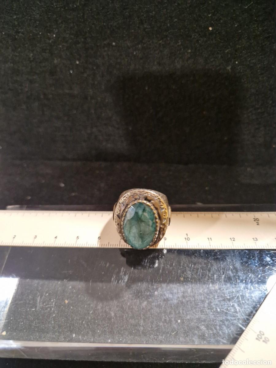 Joyeria: Anillo de plata con piedra preciosa verde. - Foto 18