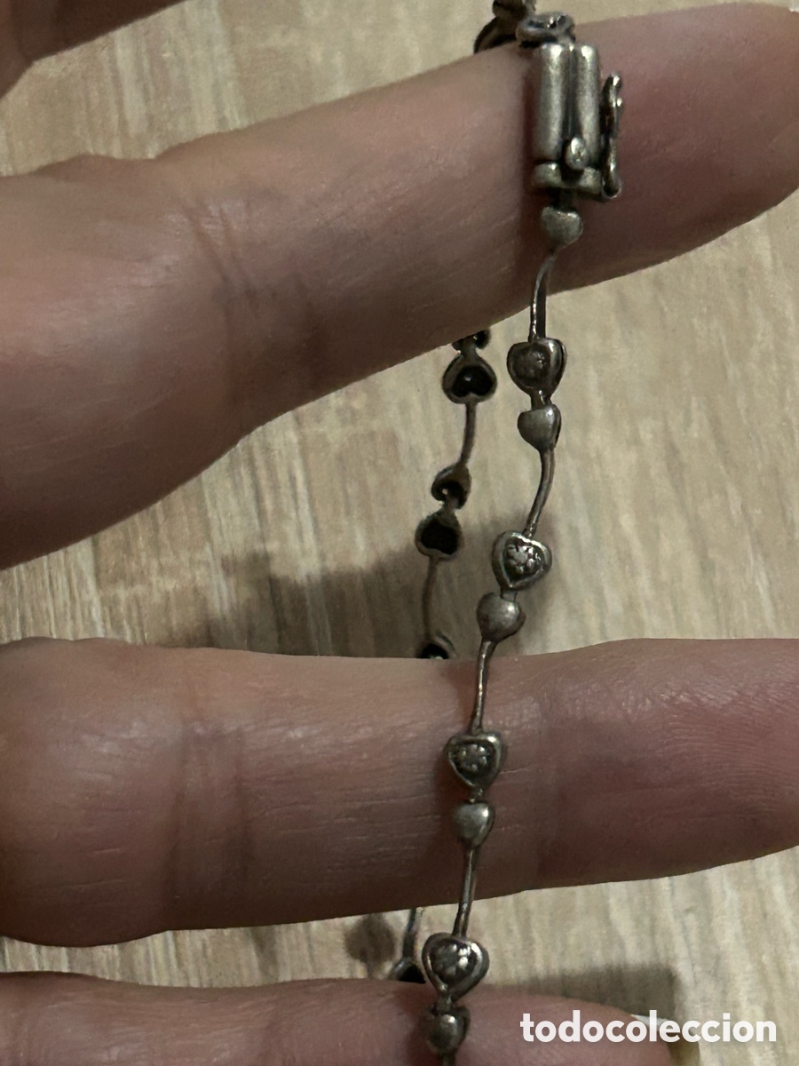 Joyeria: Pulsera de plata con eslabones de coraz&oacute;n - Foto 2