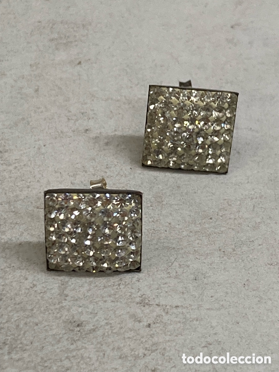 Joyeria: Pendientes de plata engastado P366 - Foto 1