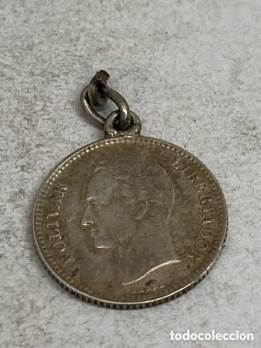 Joyeria: Colgante de plata moneda 1854 /C485 - Foto 1