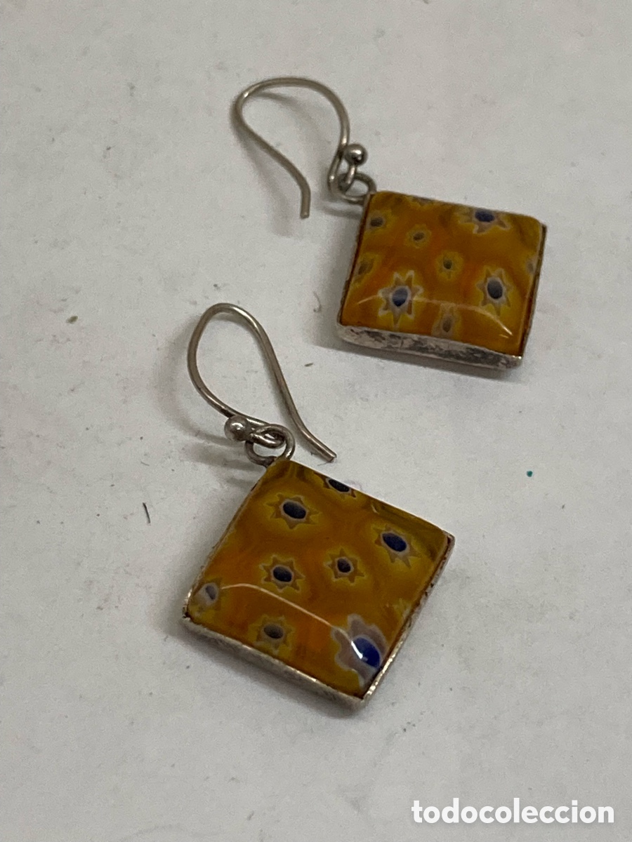 Joyeria: Pendientes de plata cristal de murano /P384 - Foto 1