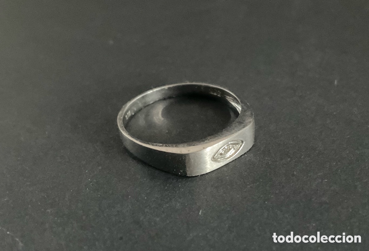 Joyeria: Anillo de oro blanco para mujer con diamante. - Foto 3