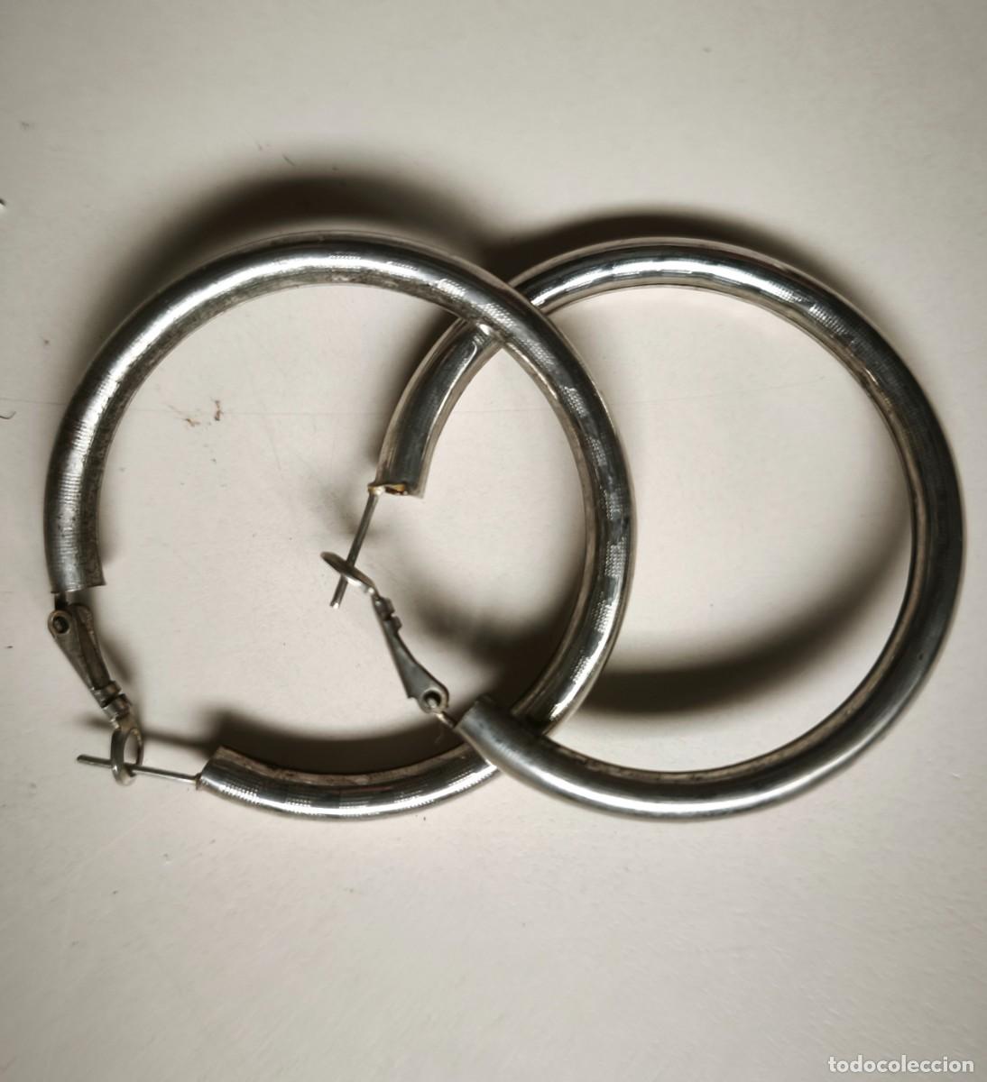 Joyeria: Pendientes de aro, aretes, plateados - Foto 1