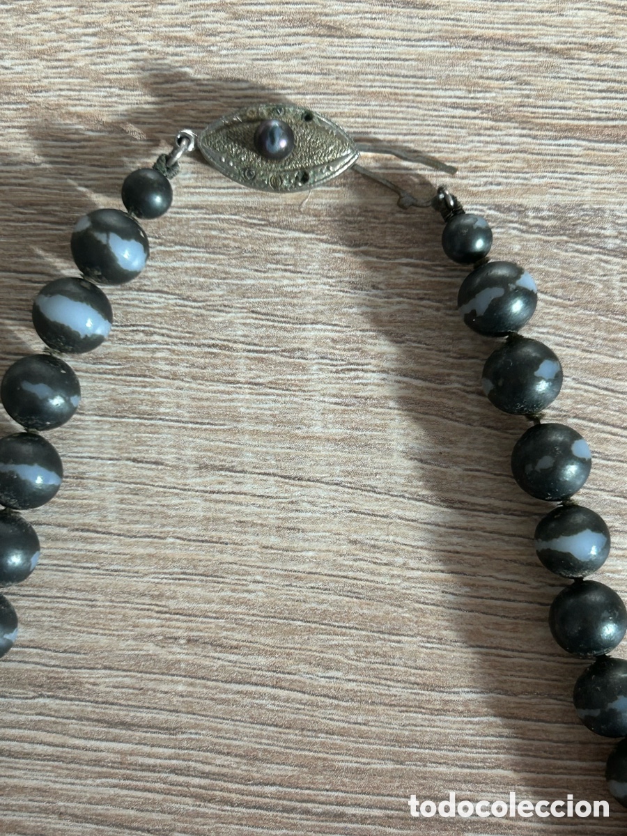 Joyeria: Antiguo collar de cuentas - Foto 1