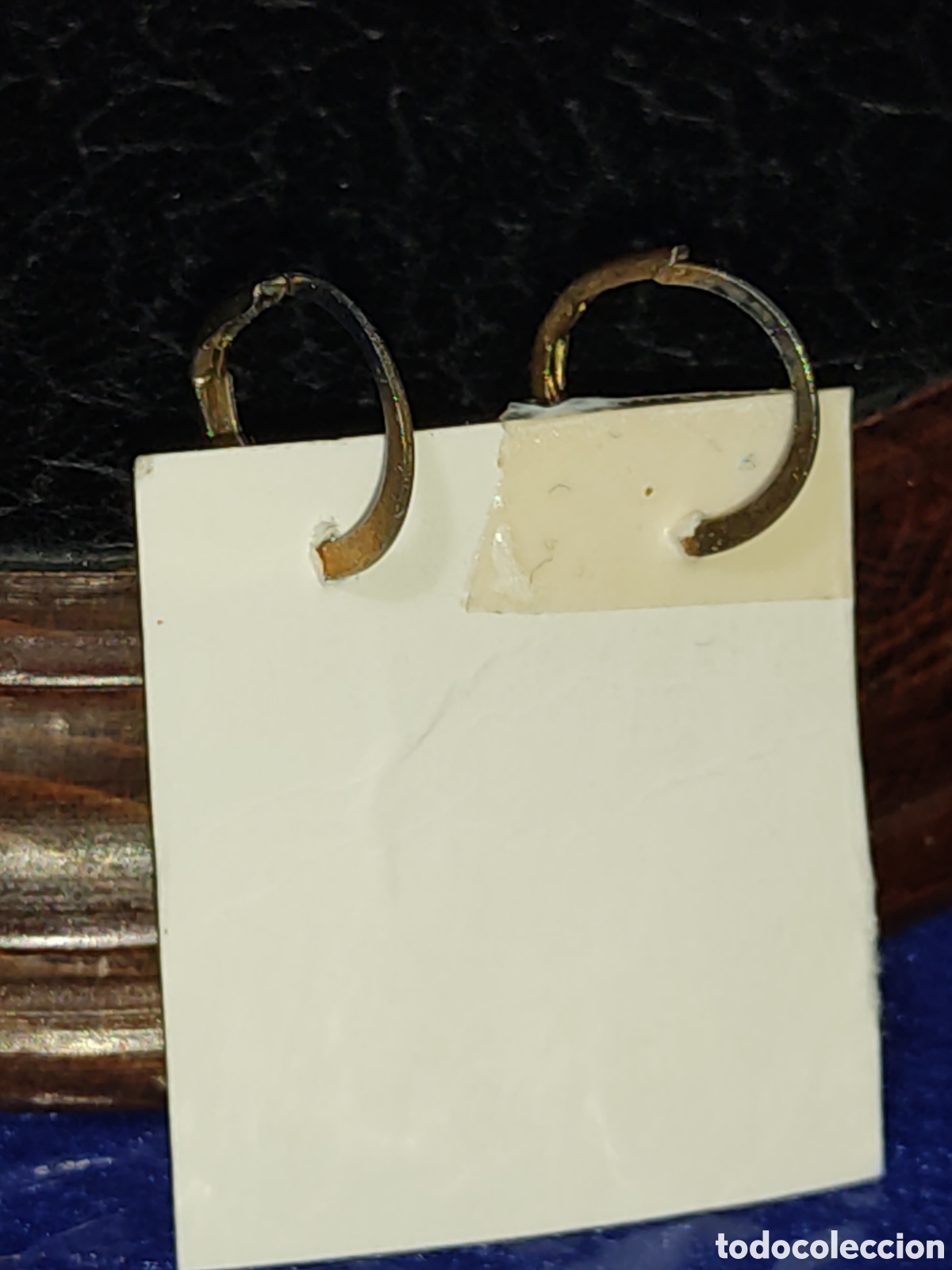 Joyeria: Pendientes l&aacute;grima de n&aacute;car.Vintage. - Foto 4