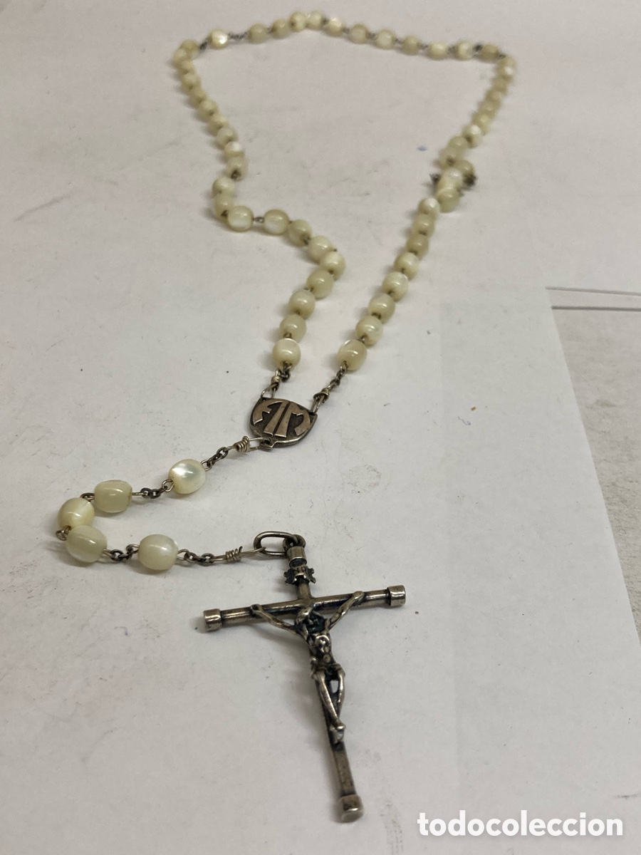Joyeria: Rosario de plata y n&aacute;car /rosario89 - Foto 1