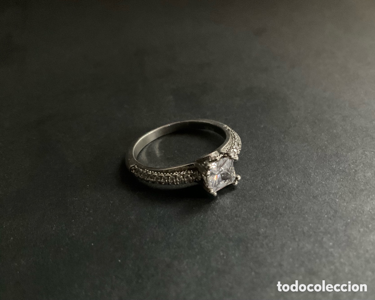 Joyeria: Anillo de plata 925 con piedras transparentes - Foto 1
