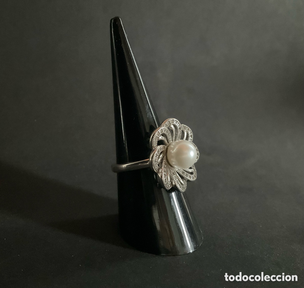 Joyeria: Anillo de plata 925 con una perla, - Foto 2